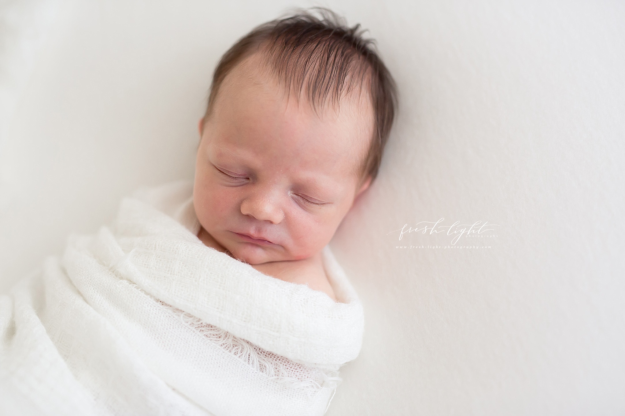 baby picture in photography studio