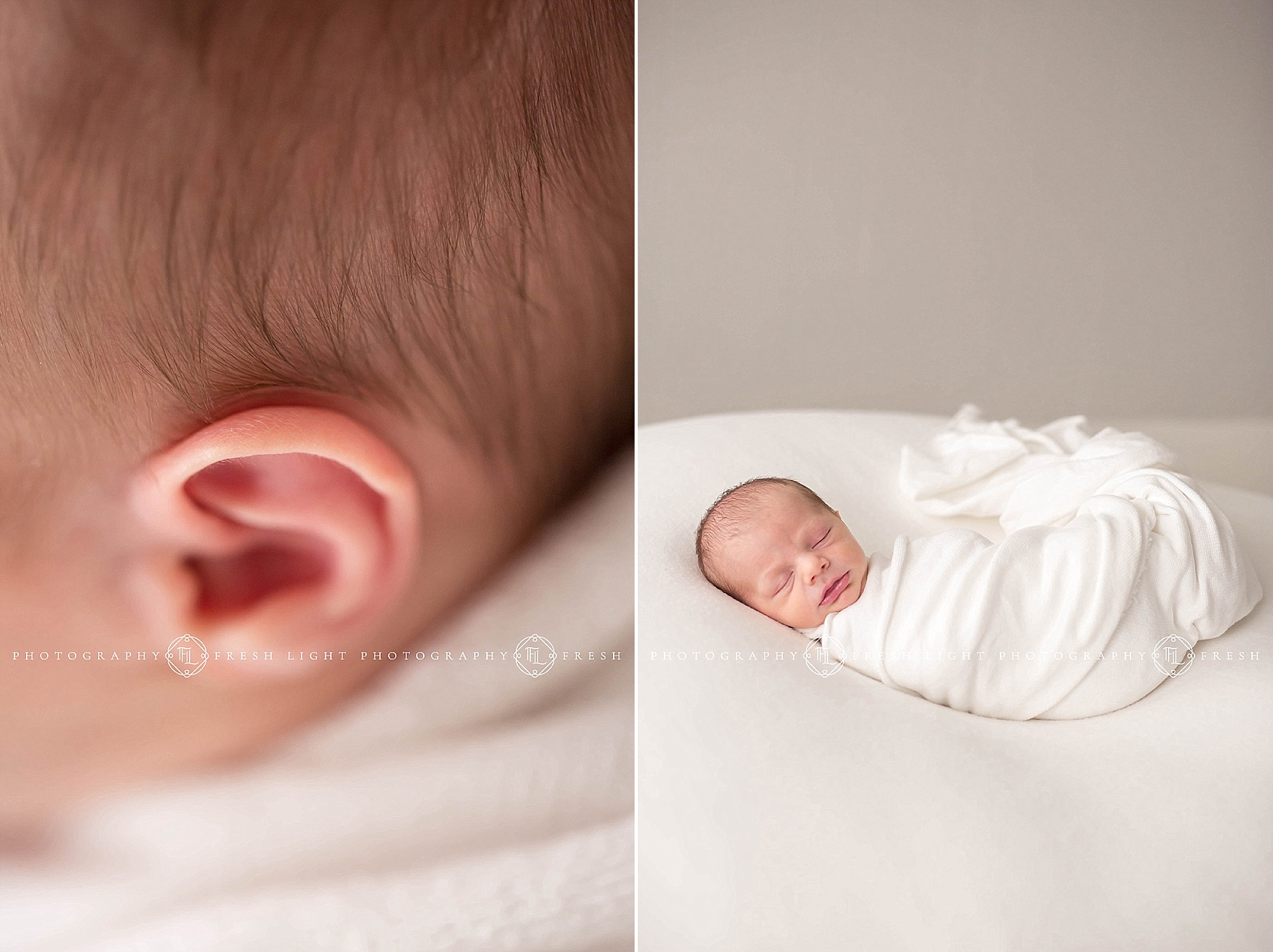 photography close up of baby ear