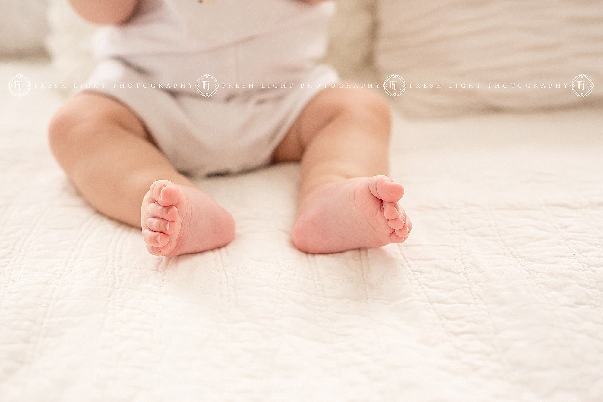 Little baby toes during houston baby photography shoot