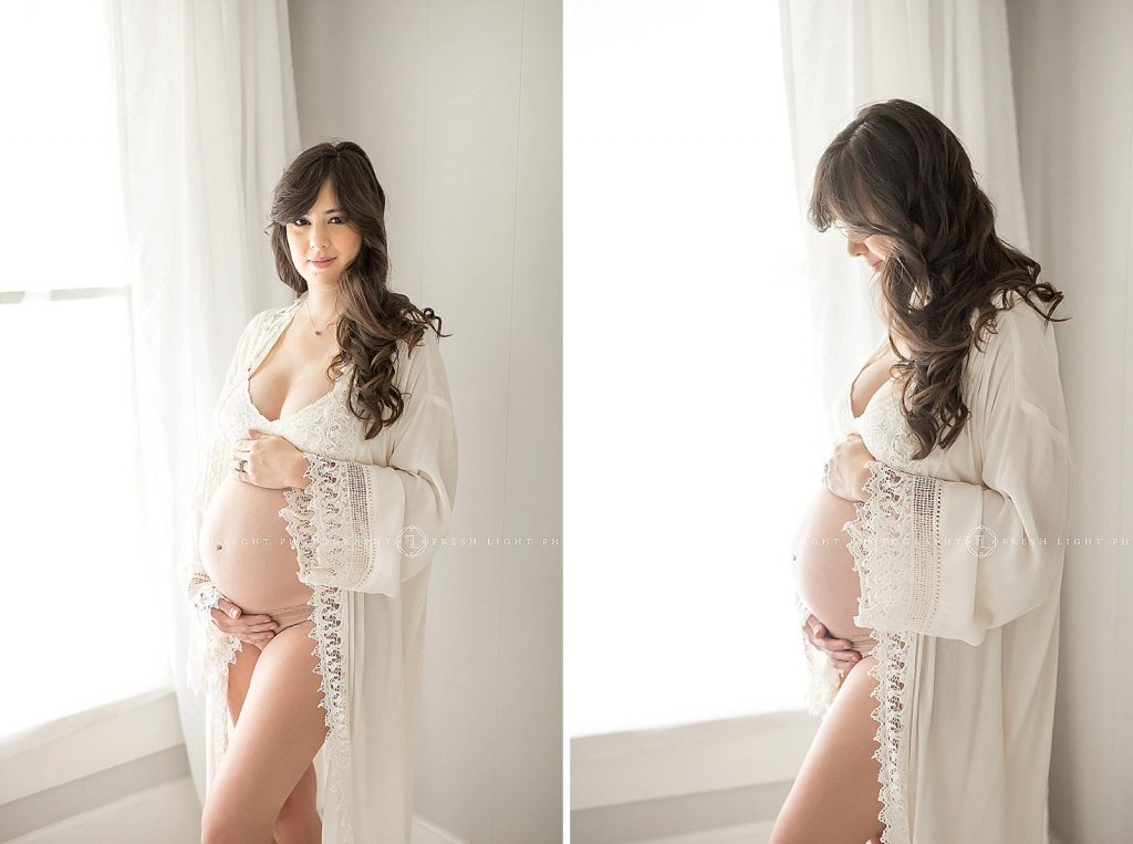 stunning mother to be during her Houston maternity photography