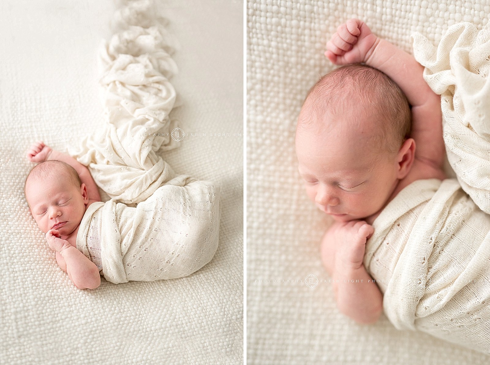 baby boy at his newborn session in Houston