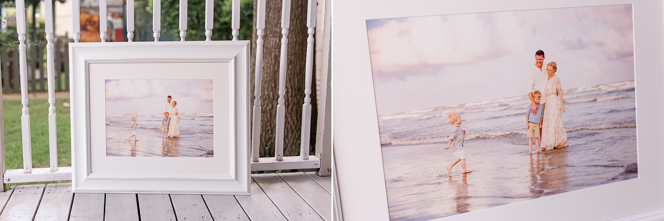 Framed Print from galveston beach session