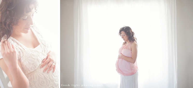 pregnant woman in houston studio maternity photography