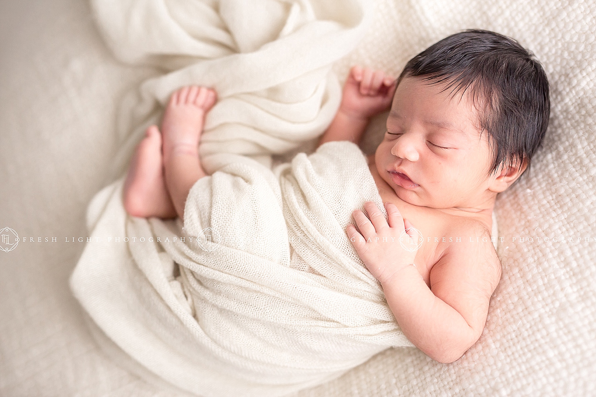 houston baby sleeping during newborn photoshoot in houston