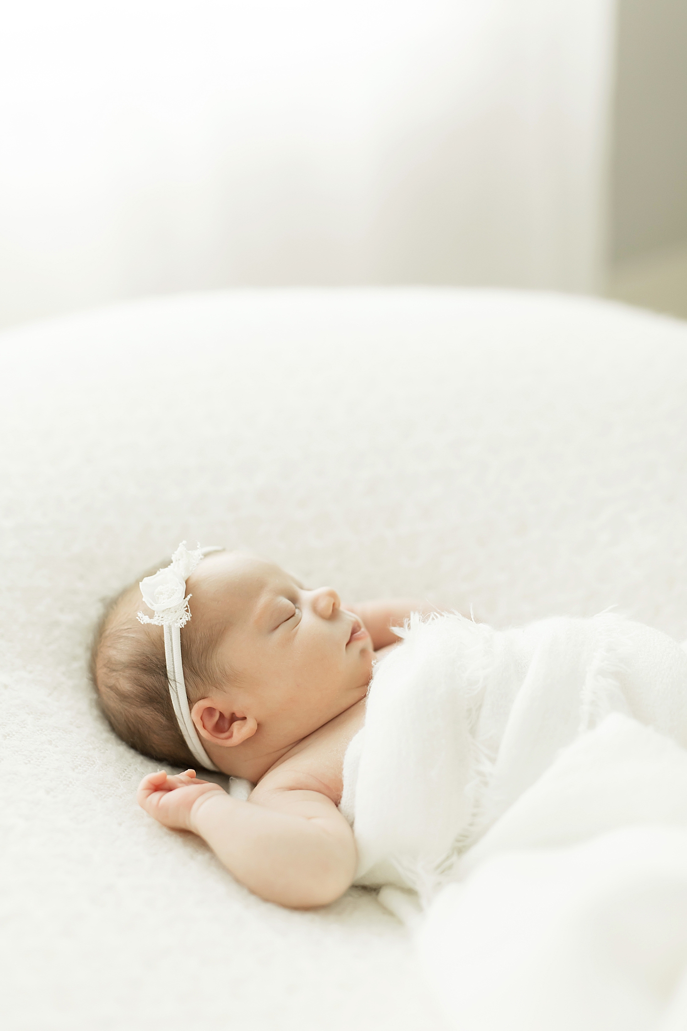 Baby girl sleeping. Photos by Fresh Light Photography.