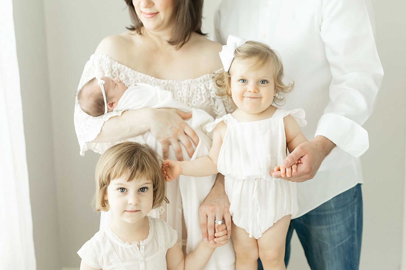 Newborn session in The Heights with Fresh Light Photography.
