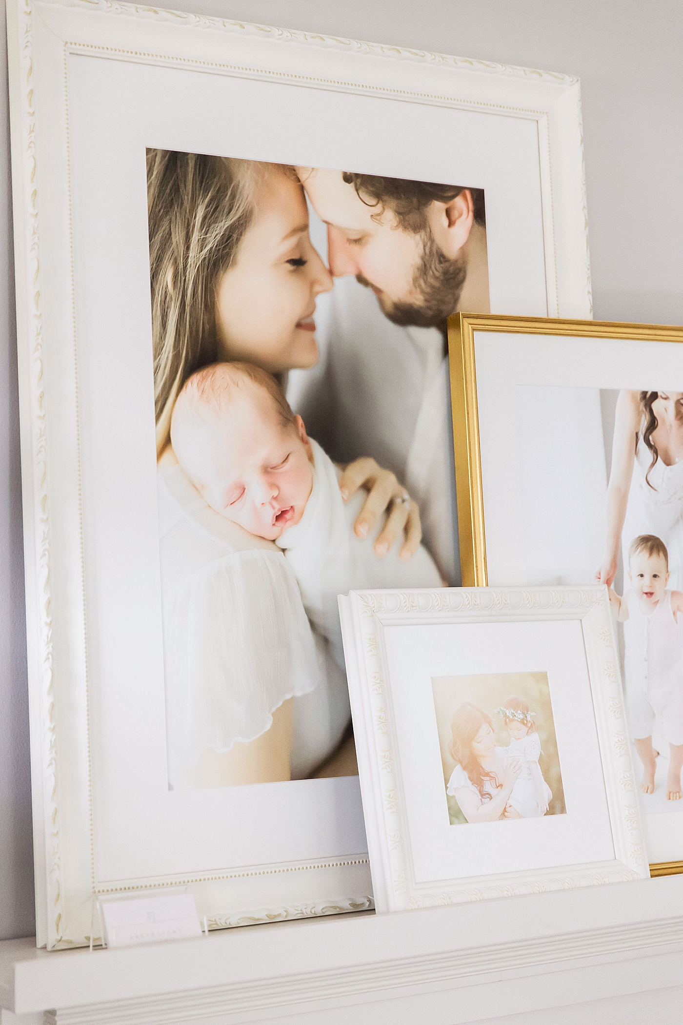 Custom framing and planning your session with Houston Newborn and Family Photographer, Fresh Light Photography.