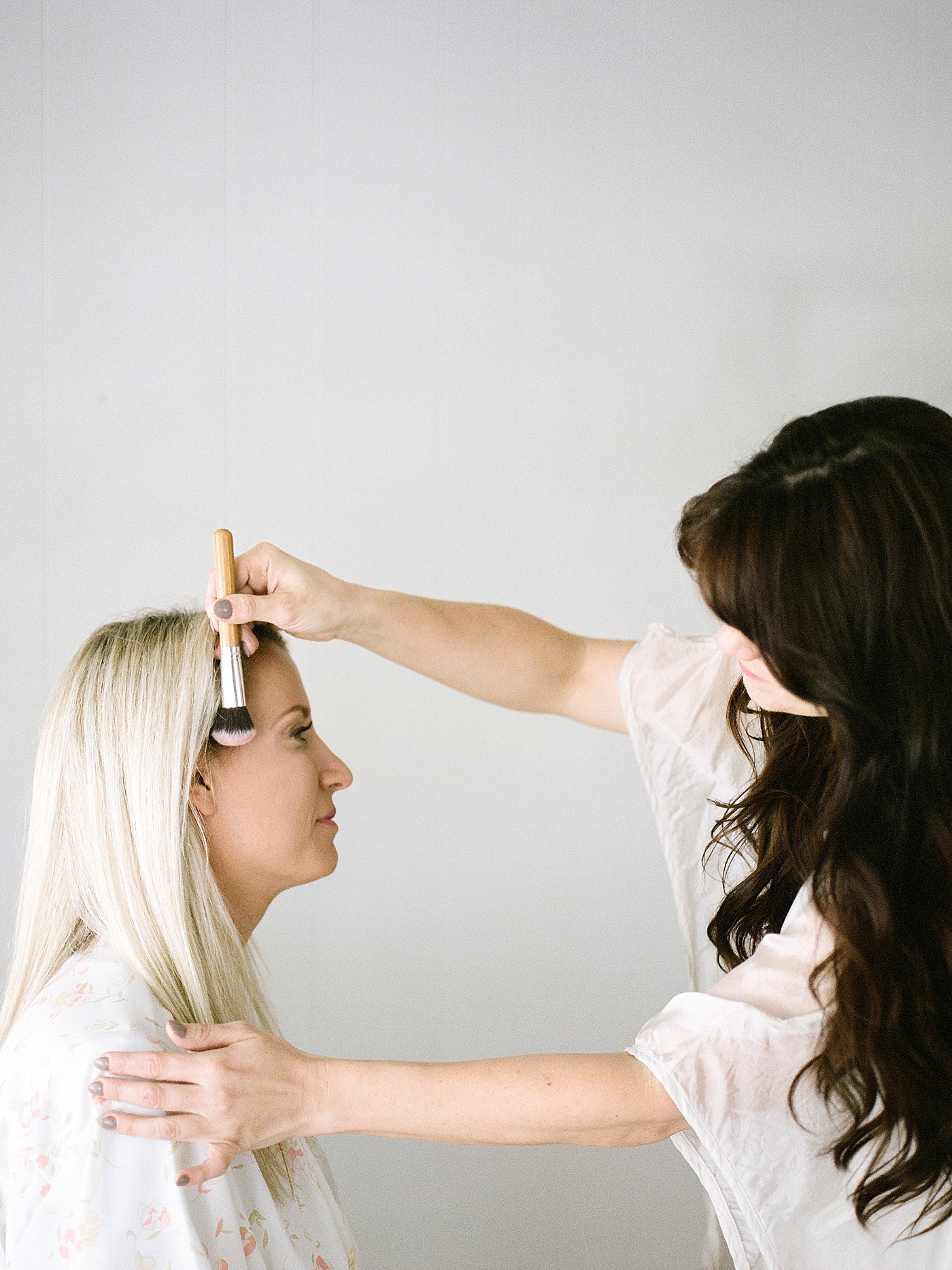 Hair and makeup for newborn and family sessions with Fresh Light Photography. 
