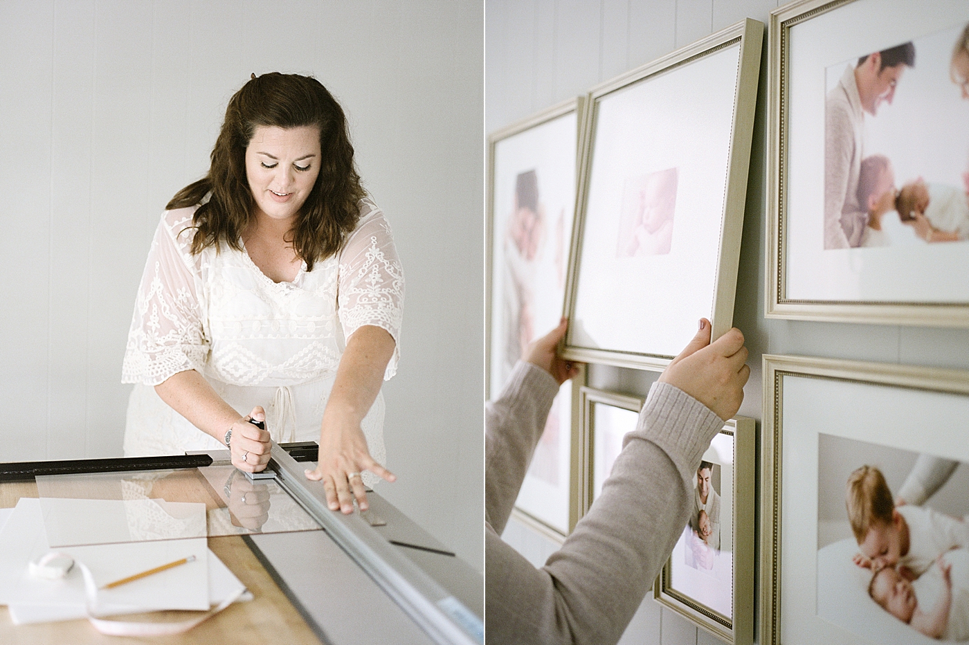 Custom framing with Houston Newborn Photographer, Fresh Light Photography.