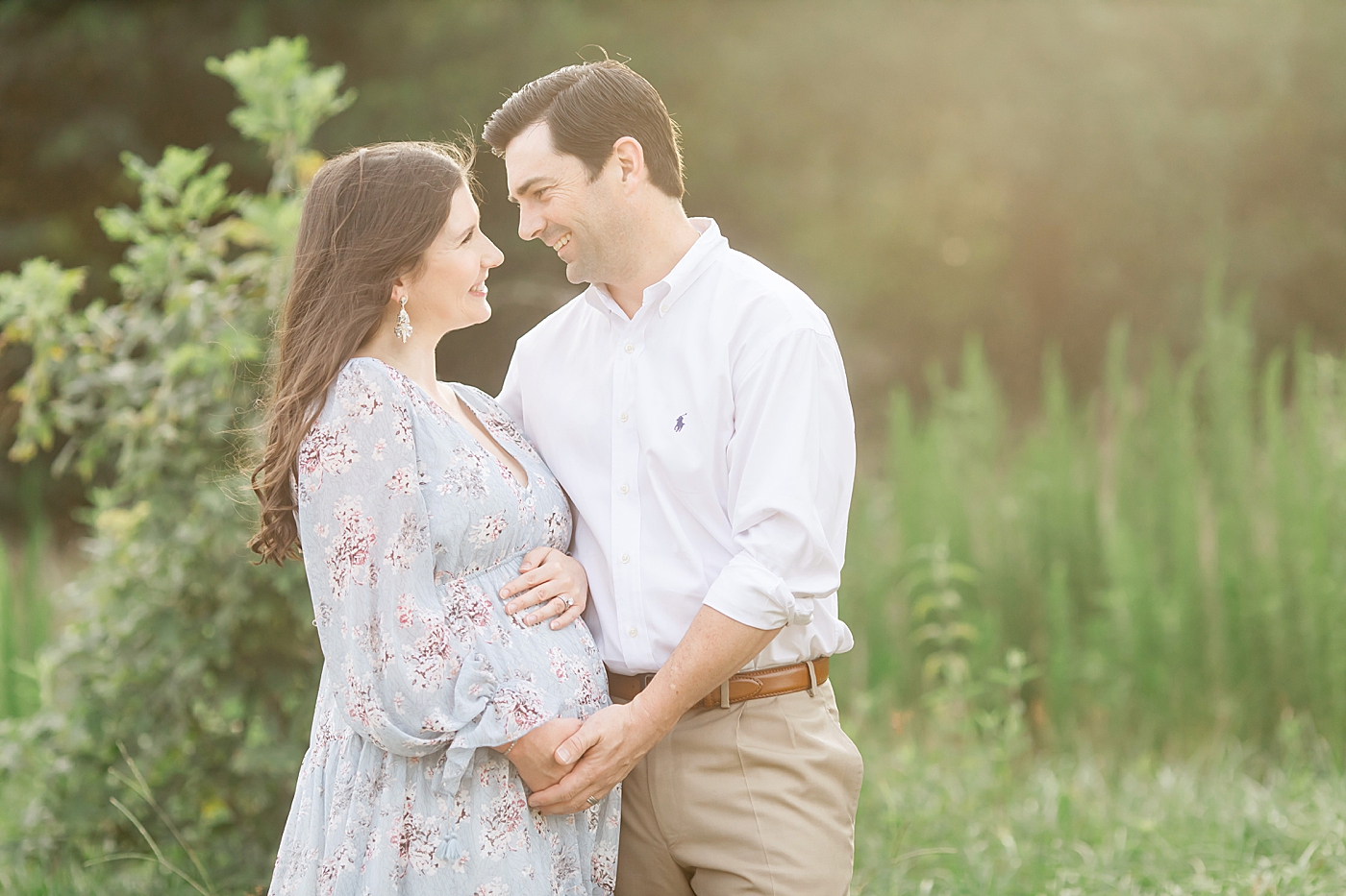 Sunset session to celebrate pregnancy with first time parents. Photo by Fresh Light Photography.
