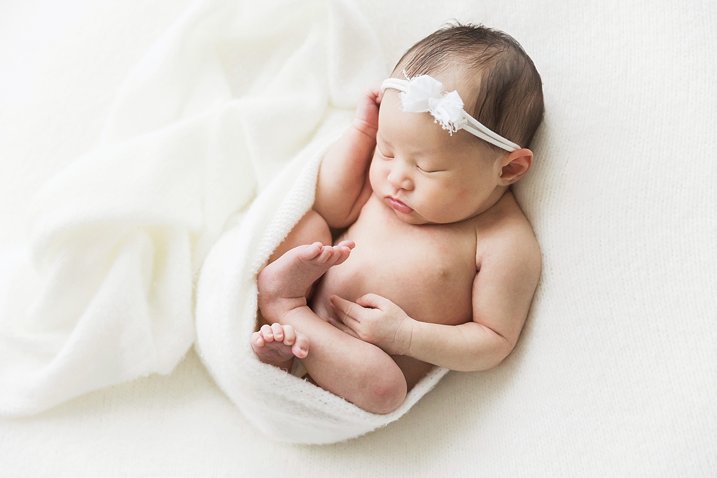 Professional newborn photography by Fresh Light Photography in Houston Heights Studio.