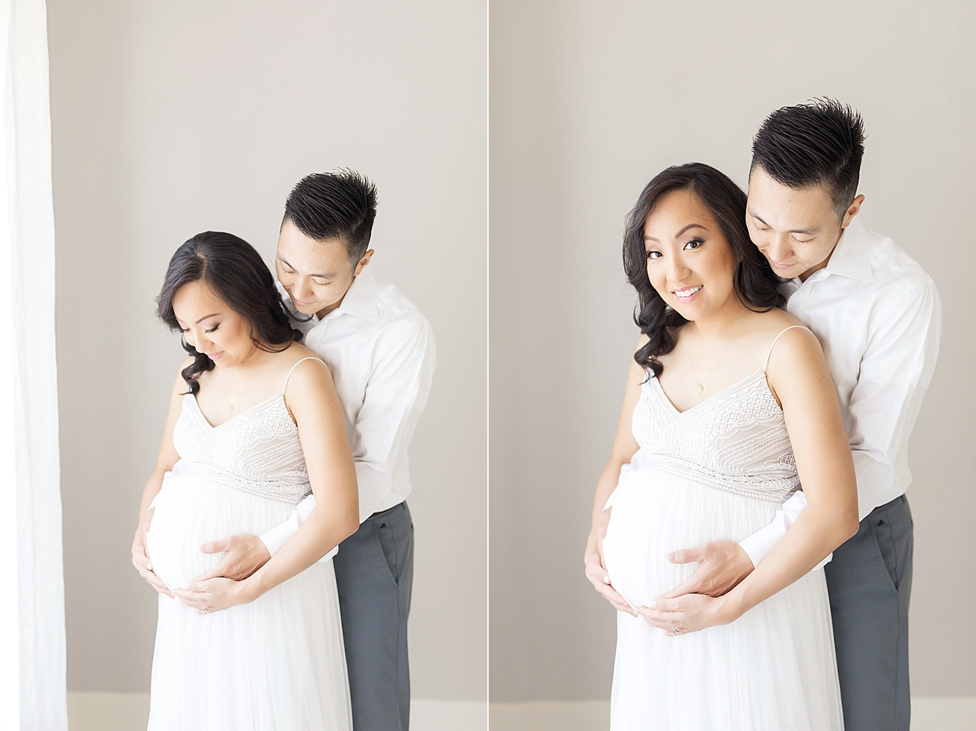 Studio maternity session in The Heights with Fresh Light Photography