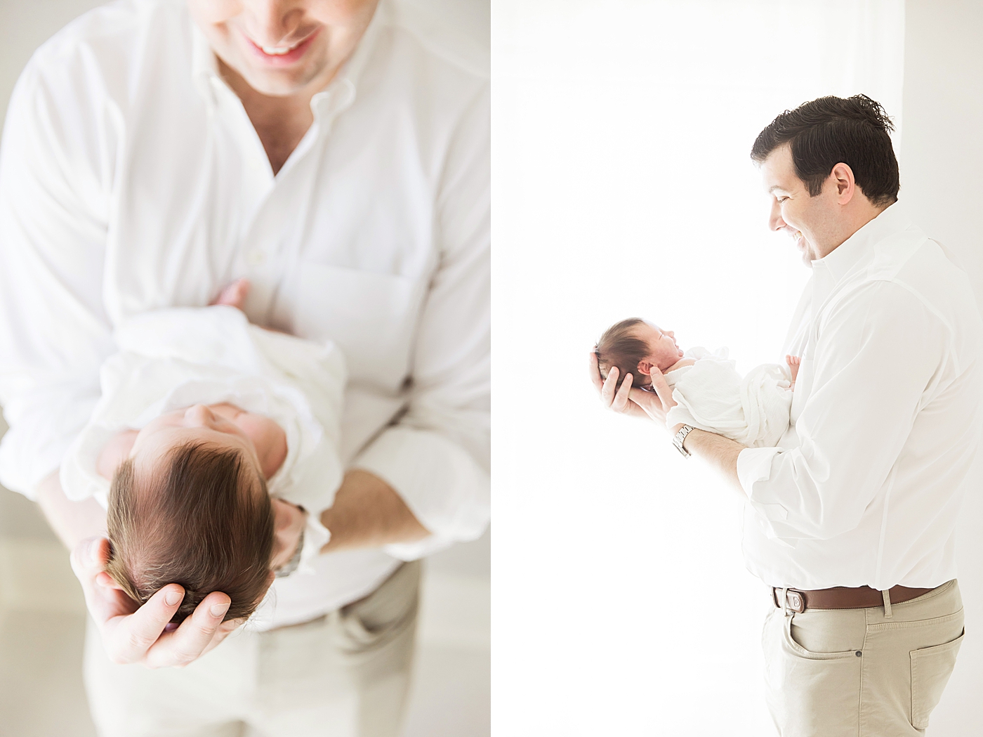 Dad holding his baby girl. Photo by Fresh Light Photography.