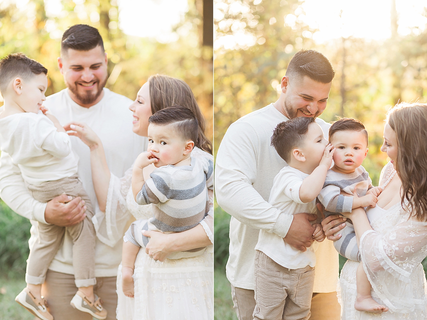 Mom and Dad playing with their two boys. Photo by Fresh Light Photography.