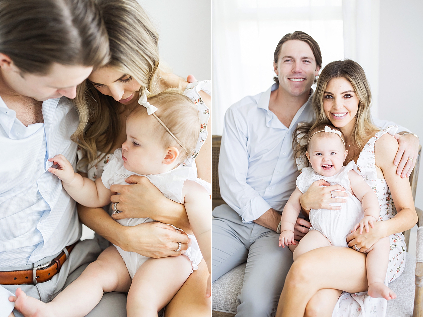 Documenting your baby's first year- family photos during one year session with Fresh Light Photography.