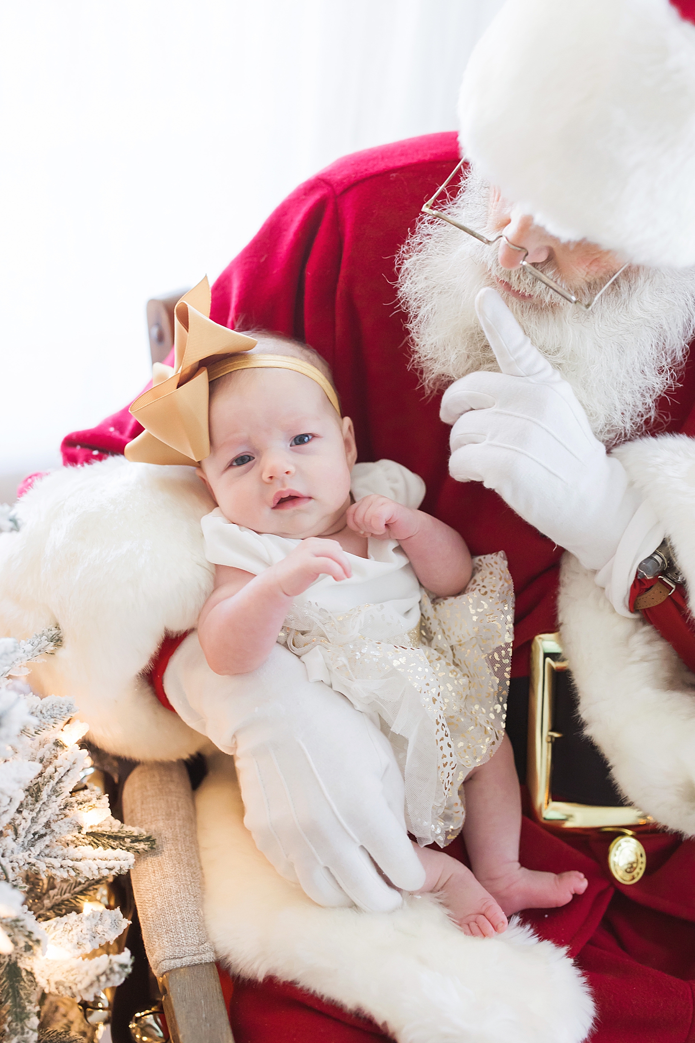 Baby girl's first Christmas. Photo by Fresh Light Photography.