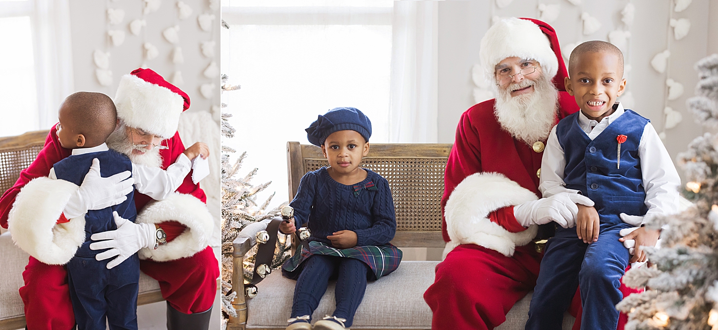 Santa sessions in Houston Heights studio. Photo by Fresh Light Photography.