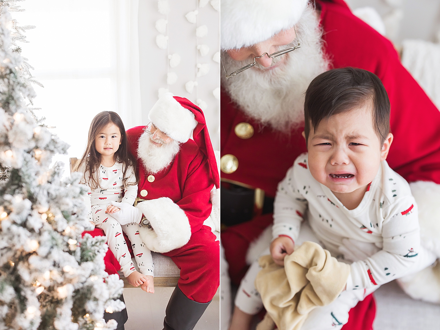 Santa sessions in Houston Heights studio. Photo by Fresh Light Photography.