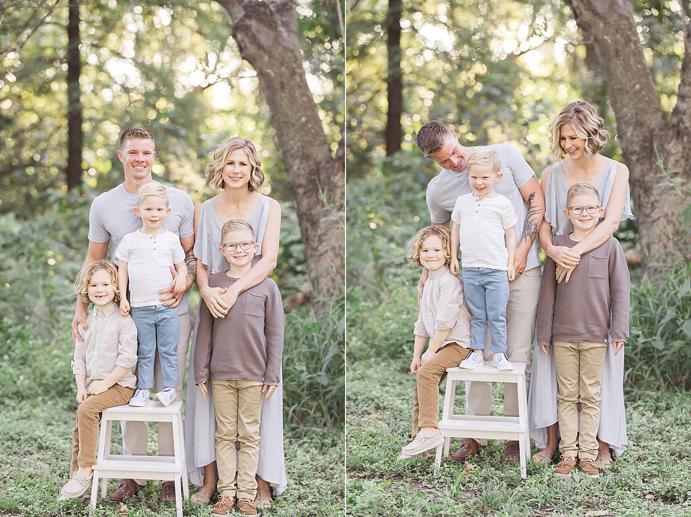 Outdoor family session in Houston Heights. Photos by Fresh Light Photography