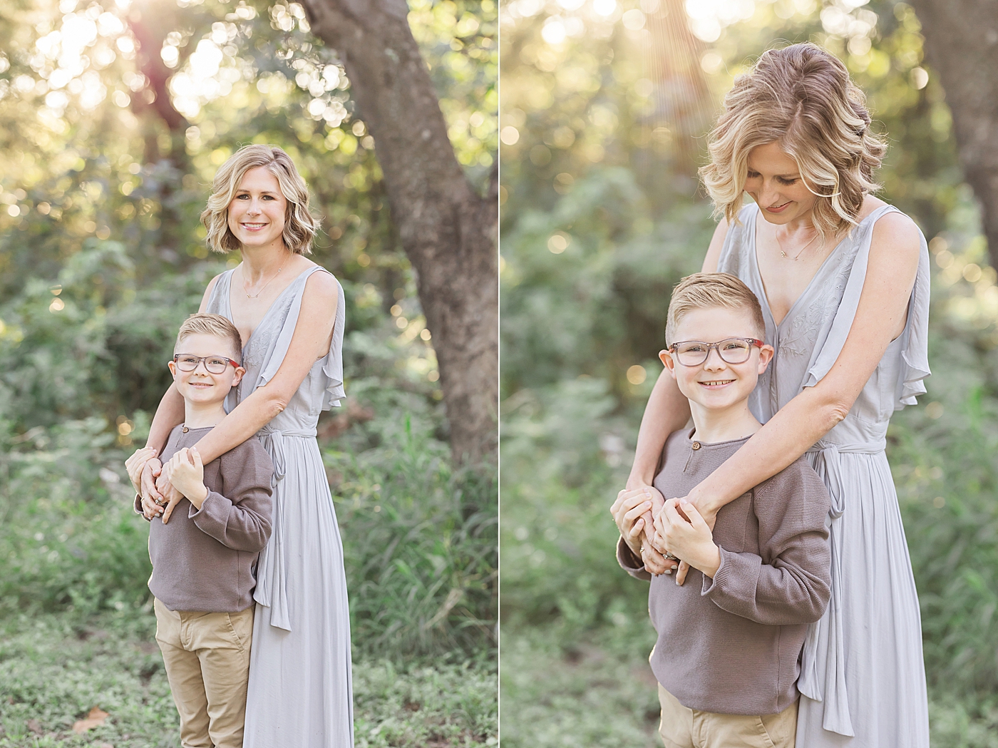 Mom standing with oldest son. Photo by Fresh Light Photography