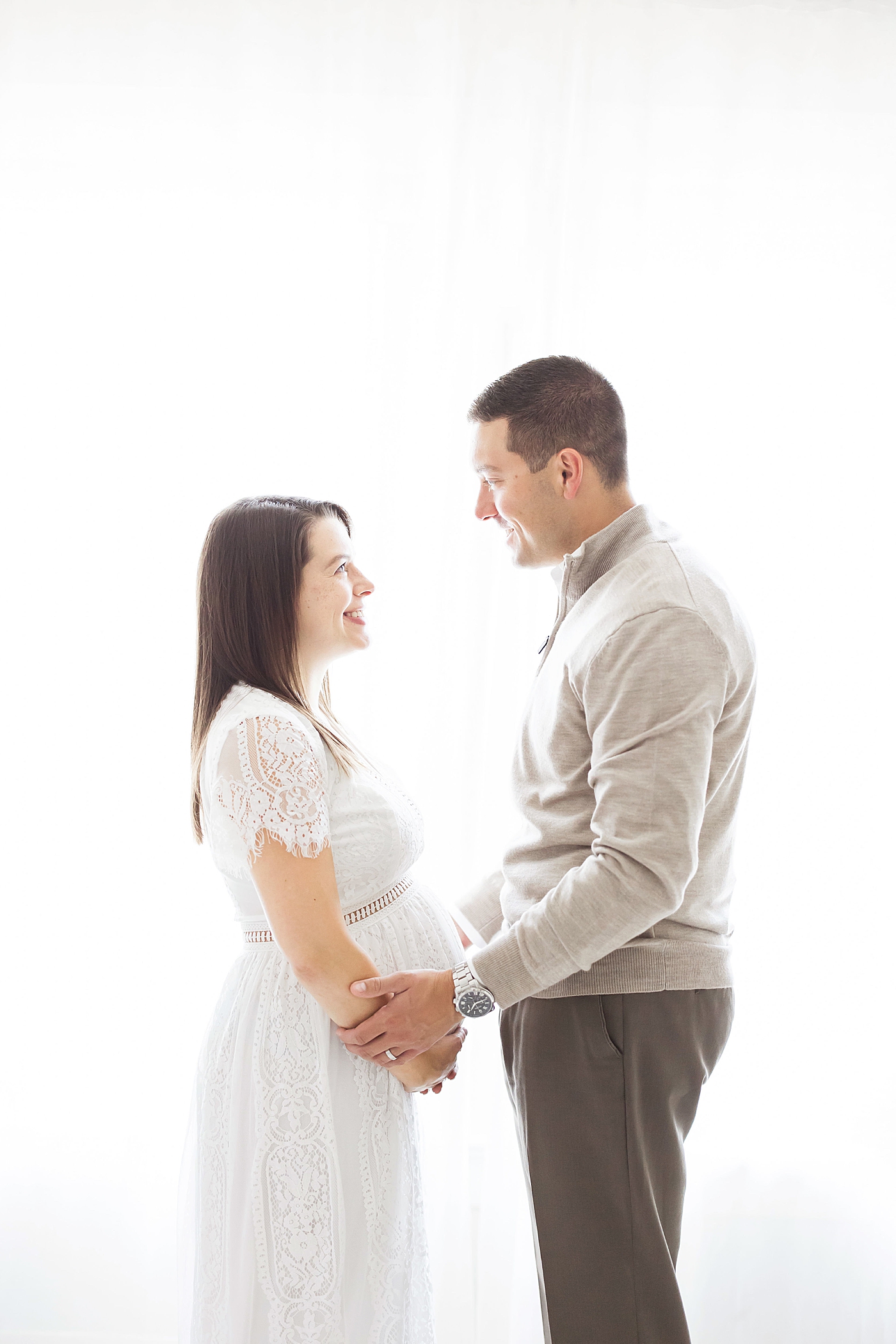 Maternity session for first-time expecting parents. Photo by Fresh Light Photography.