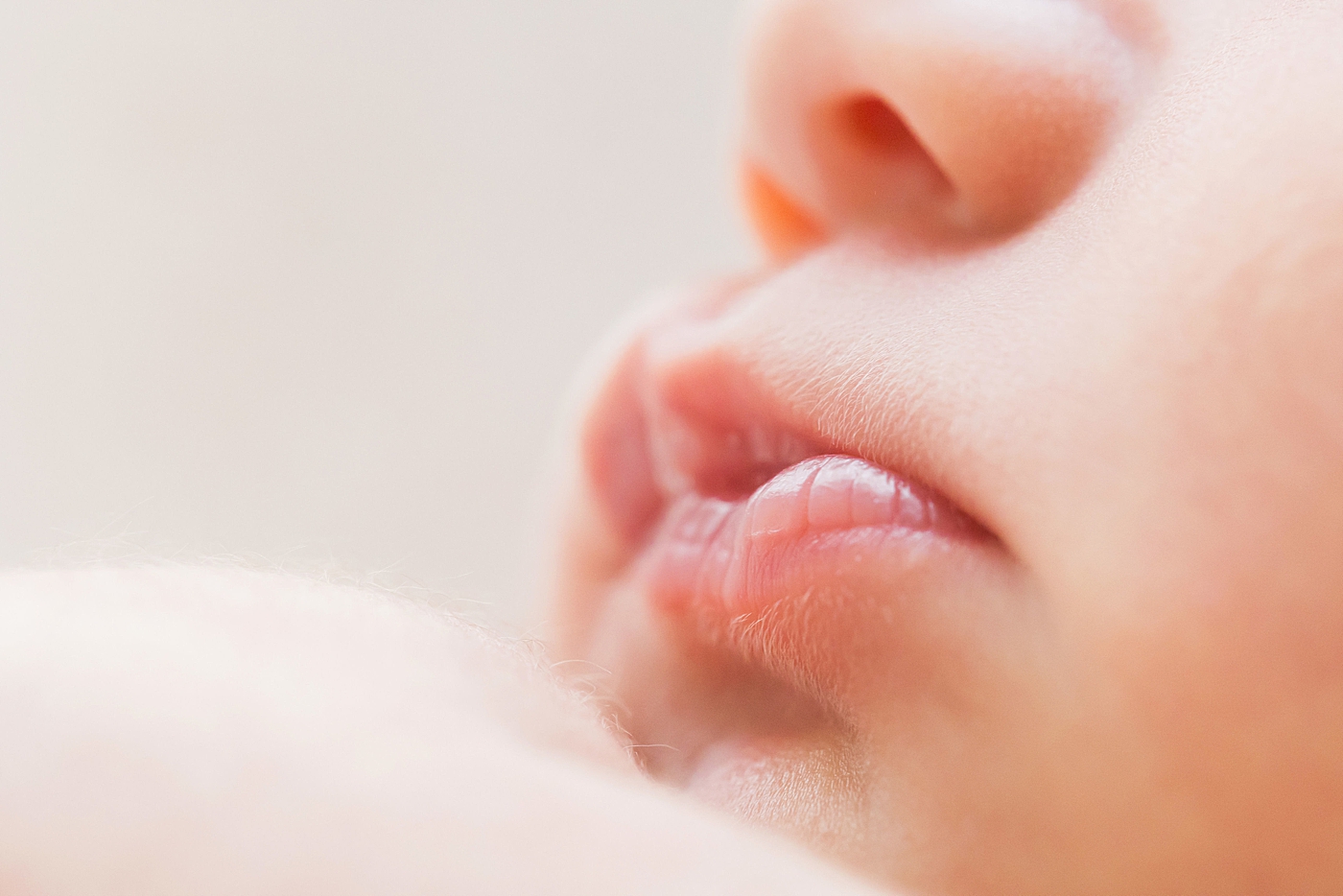 Newborn baby lips. Photo by Fresh Light Photography.